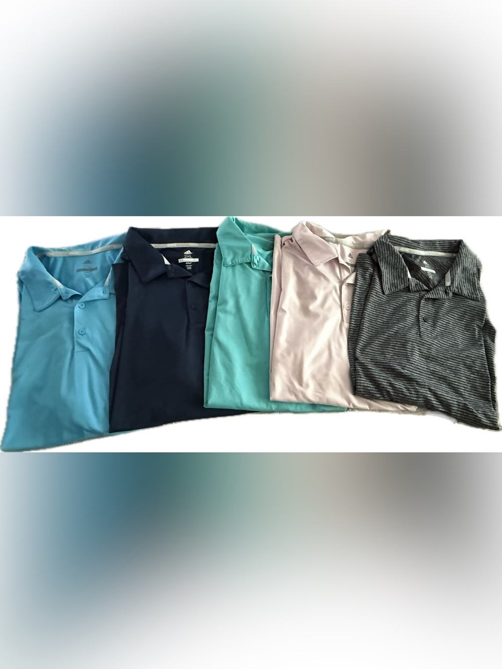 Bundle of Adidas Men’s Golf Polo Shirts Size XXL